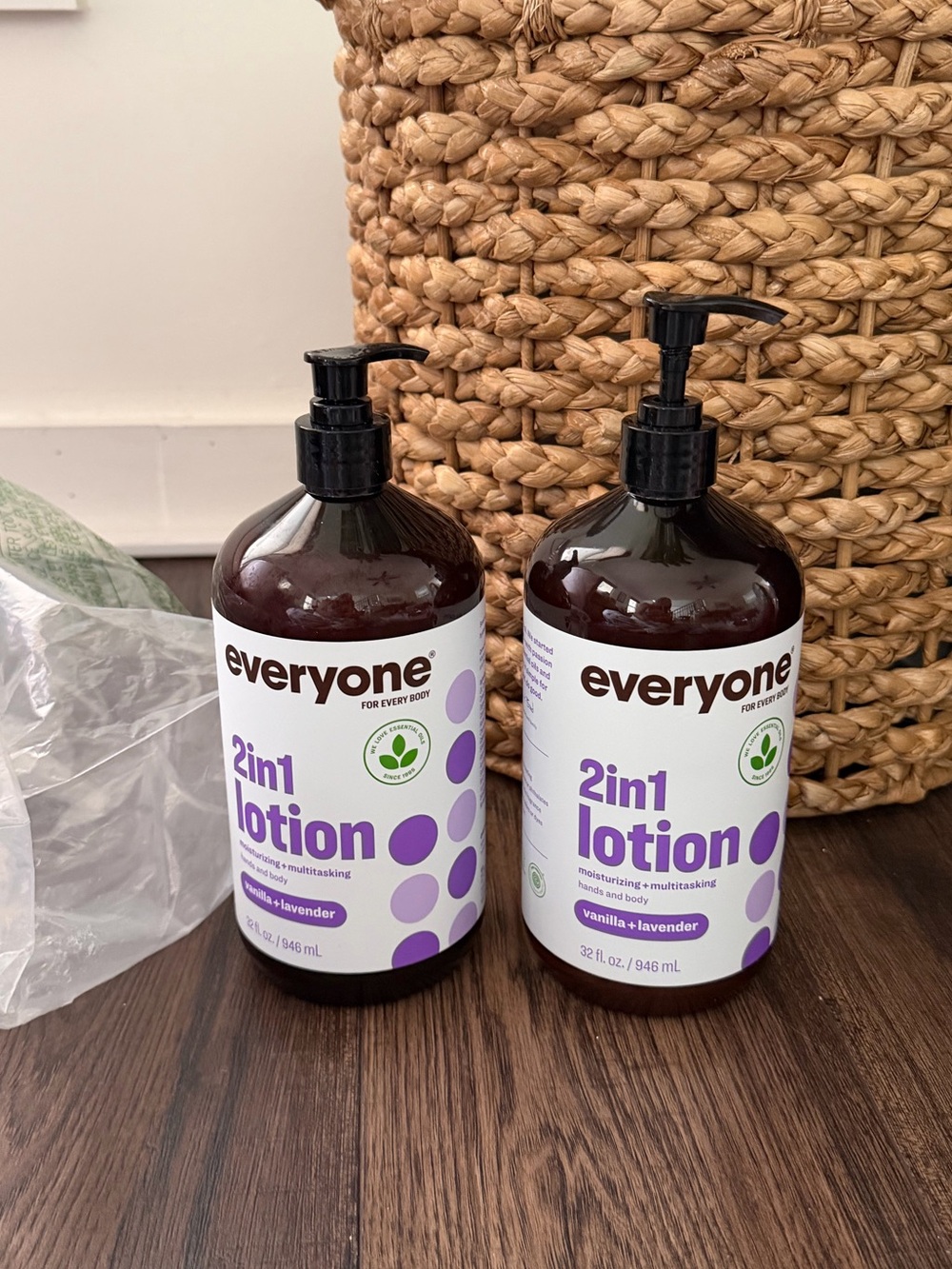 Everyone 2-in-1 Hand & Body Lotion Vanilla & Lavender 32 oz 2-Pack New